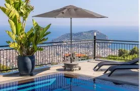 3+1 Smart villa te koop in Alanya Tepe met Privé Zwembad