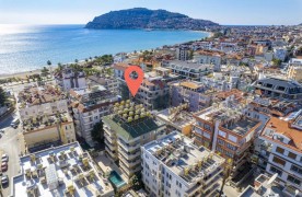 Gemeubileerd 1+1 Appartement in Centraal Alanya, 100 m² to het Strand