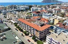 Modern 1+1 Gemeubileerd Appartement te koop in Oba Alanya