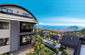 Alanya Tepe Tuin Duplexappartement te koop - 4+1 Luxe