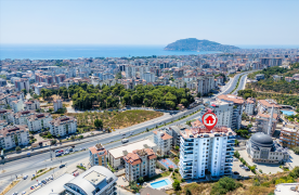 zeezicht 3+1 Appartement te koop in Alanya Cikcilli