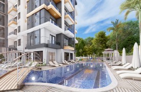 Modern 1+1 Appartement te koop in Alanya Mahmutlar
