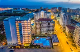 Gemeubileerd 1+1 Appartement met zeezicht te koop Mahmutlar